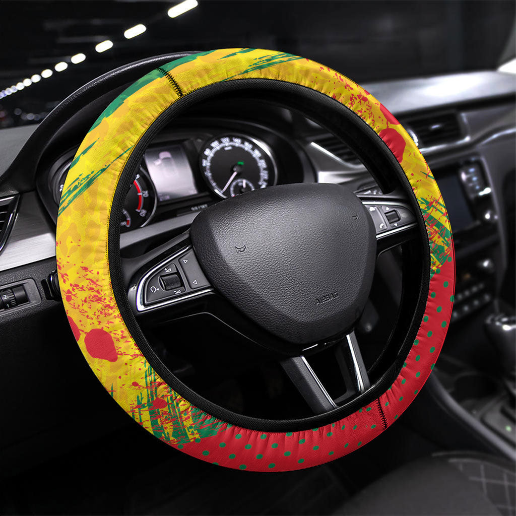 Benin August 1st 1960 Steering Wheel Cover Happy Independence Day