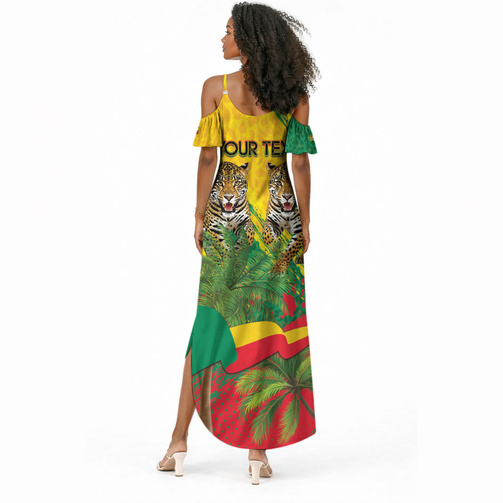 Personalised Benin August 1st 1960 Summer Maxi Dress Happy Independence Day