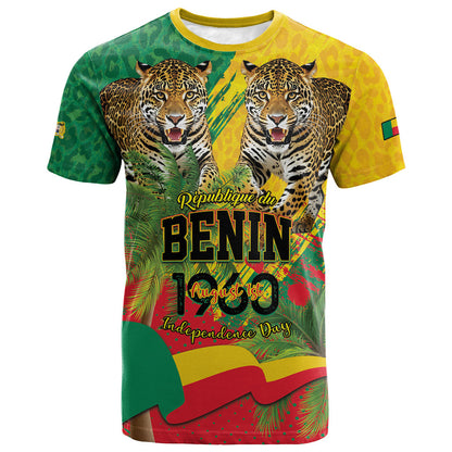 Personalised Benin August 1st 1960 T shirt Happy Independence Day