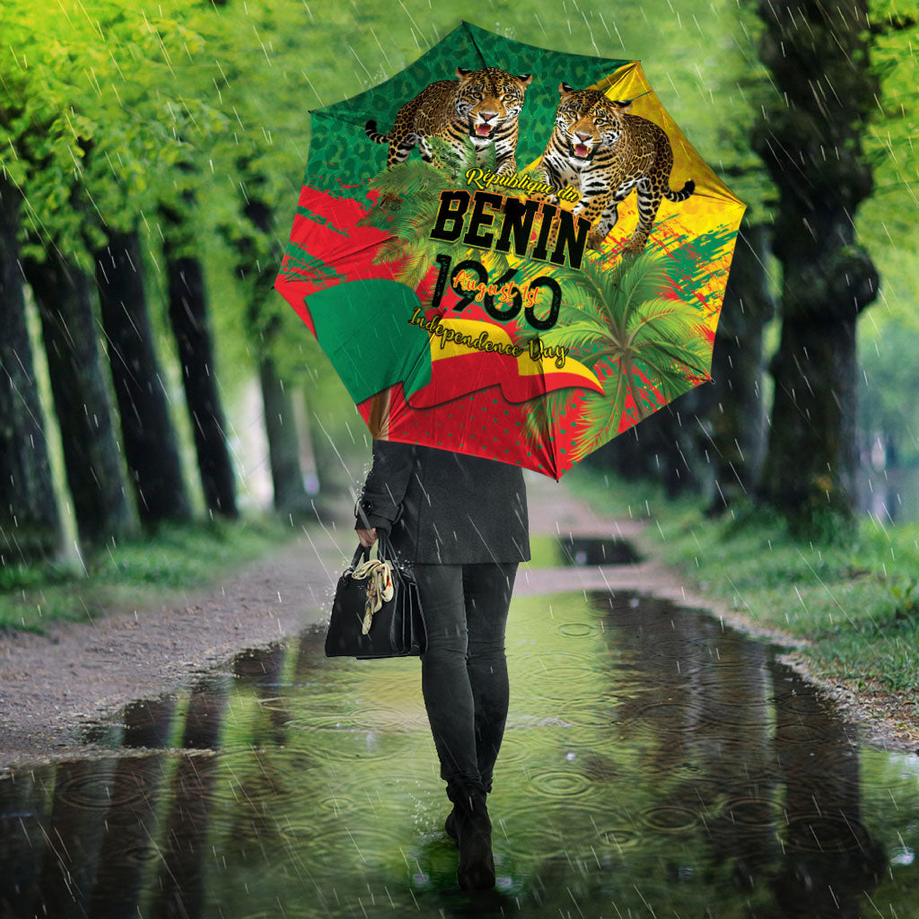 Benin August 1st 1960 Umbrella Happy Independence Day