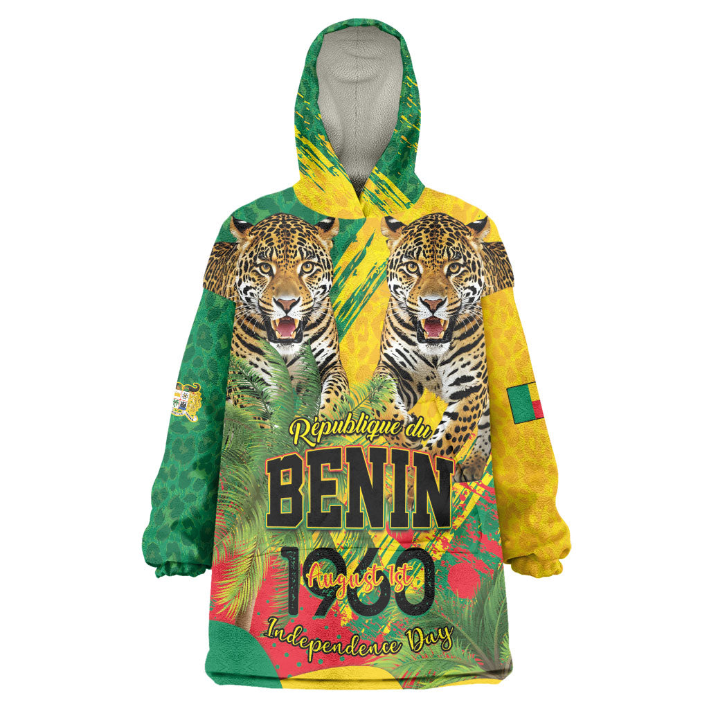 Personalised Benin August 1st 1960 Wearable Blanket Hoodie Happy Independence Day