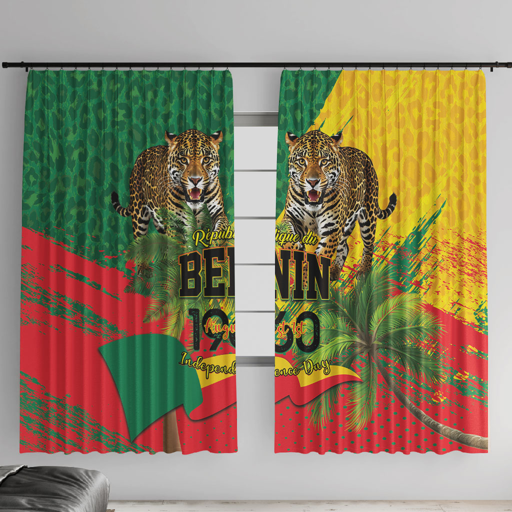 Benin August 1st 1960 Window Curtain Happy Independence Day