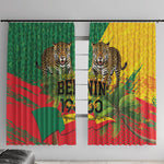 Benin August 1st 1960 Window Curtain Happy Independence Day