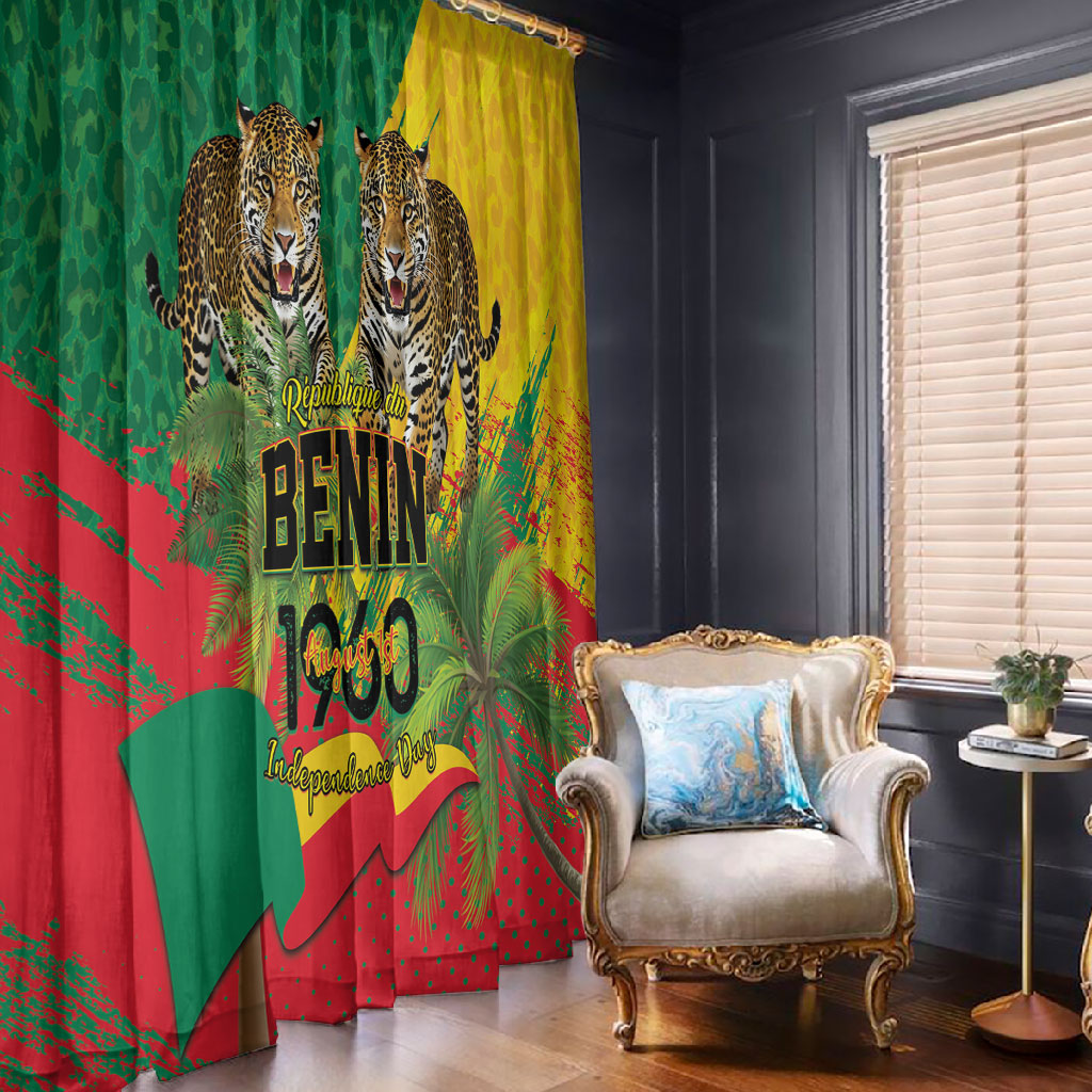 Benin August 1st 1960 Window Curtain Happy Independence Day