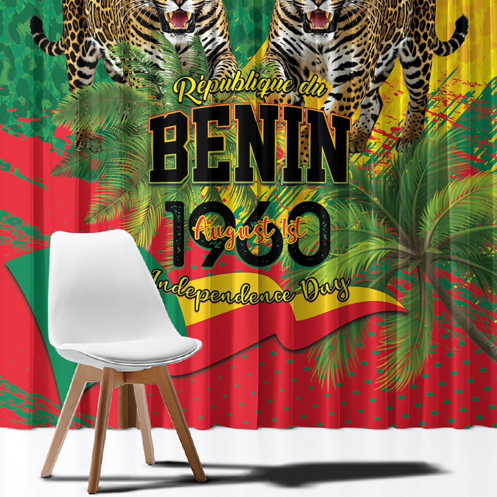 Benin August 1st 1960 Window Curtain Happy Independence Day