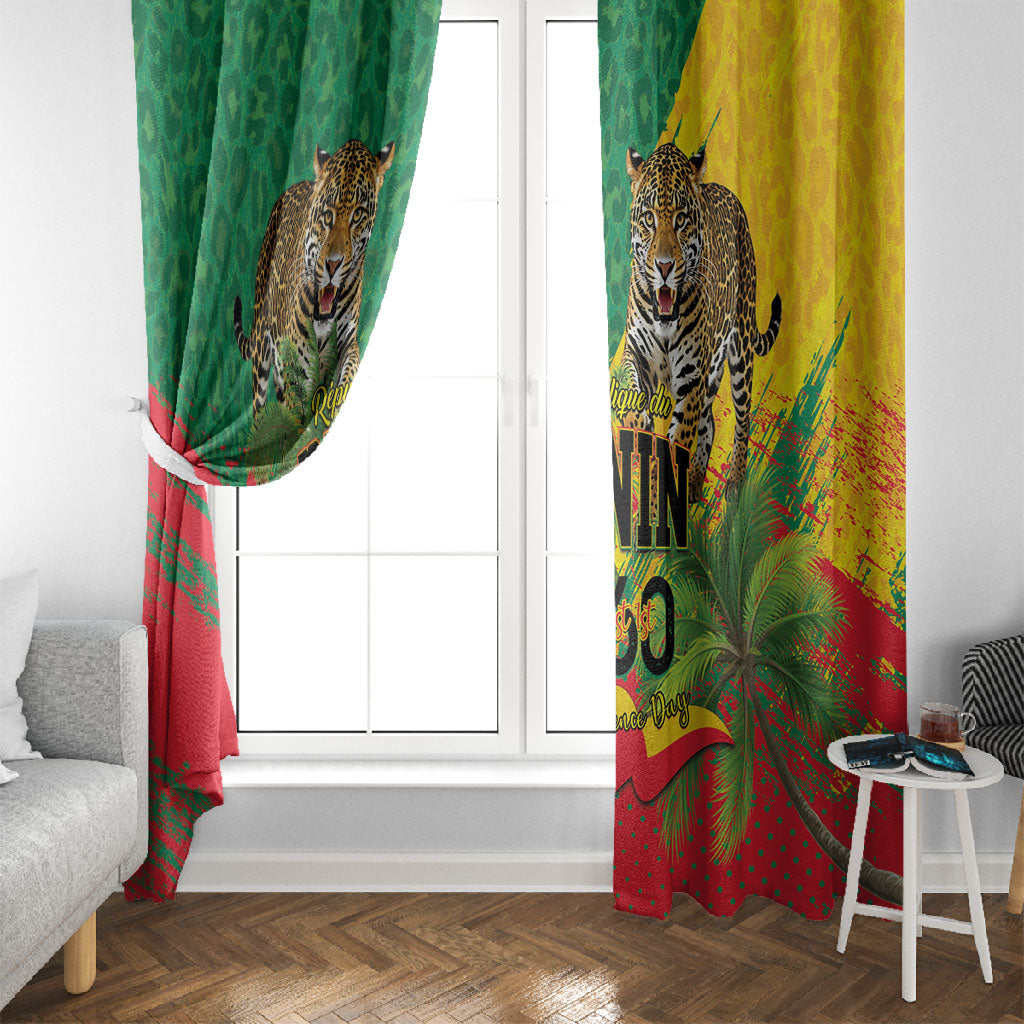 Benin August 1st 1960 Window Curtain Happy Independence Day