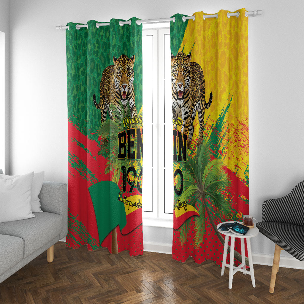Benin August 1st 1960 Window Curtain Happy Independence Day