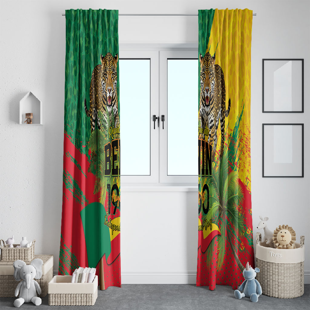 Benin August 1st 1960 Window Curtain Happy Independence Day