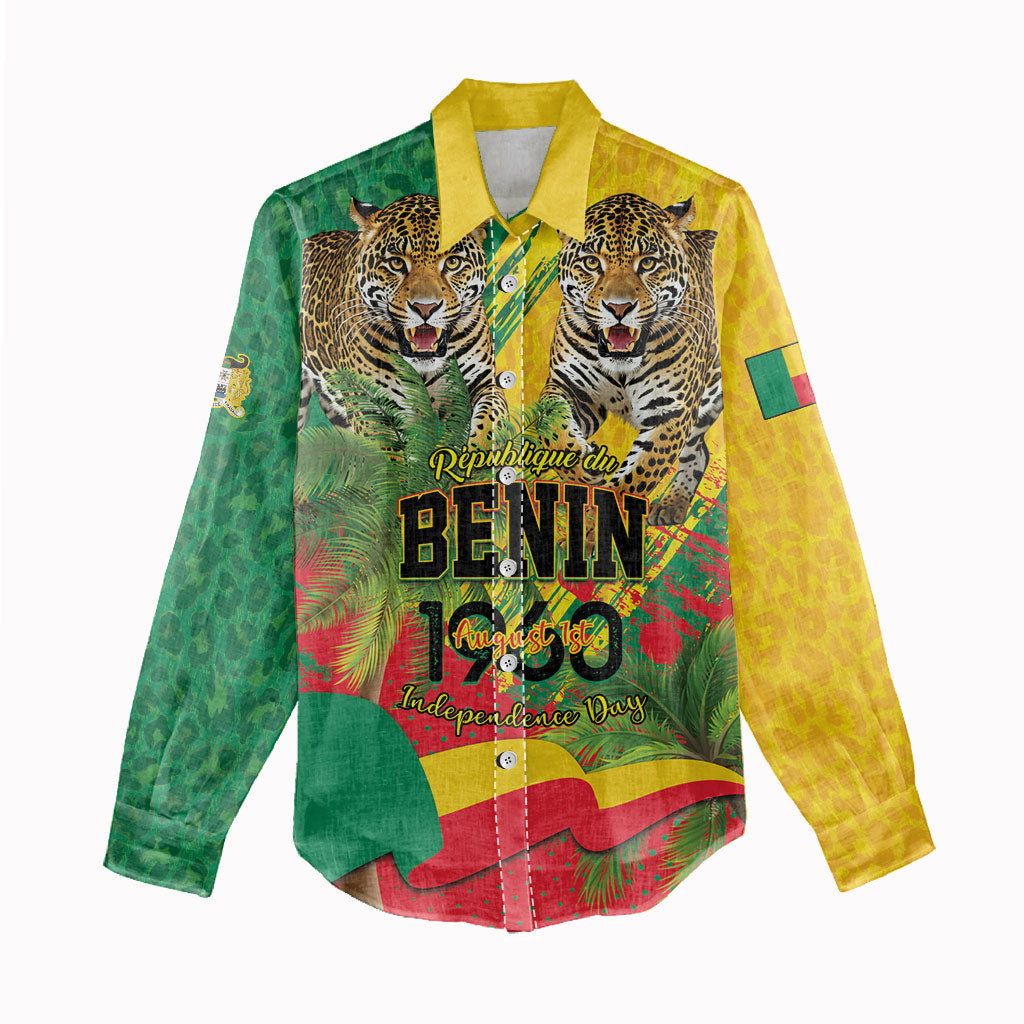 Personalised Benin August 1st 1960 Women Casual Shirt Happy Independence Day