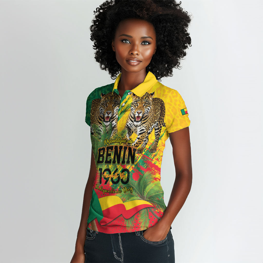 Personalised Benin August 1st 1960 Women Polo Shirt Happy Independence Day