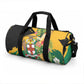 Jamaica Pineapple Duffle Bag Coat of Arms Tropical Flowers