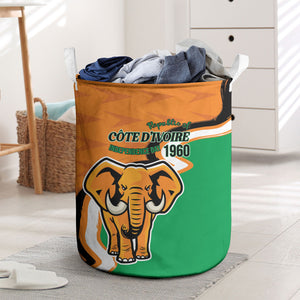 Ivory Coast August 7th 1960 Laundry Basket Happy Independence Day