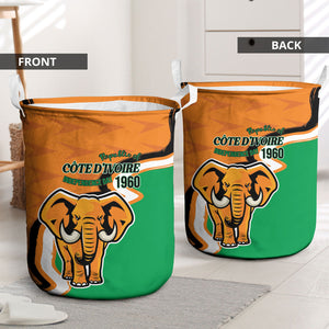 Ivory Coast August 7th 1960 Laundry Basket Happy Independence Day