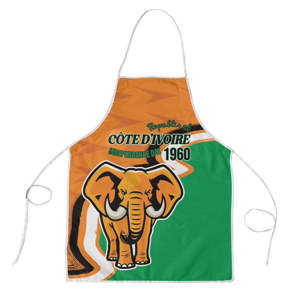 Ivory Coast August 7th 1960 Apron Happy Independence Day