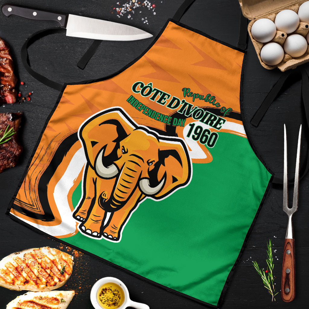 Ivory Coast August 7th 1960 Apron Happy Independence Day