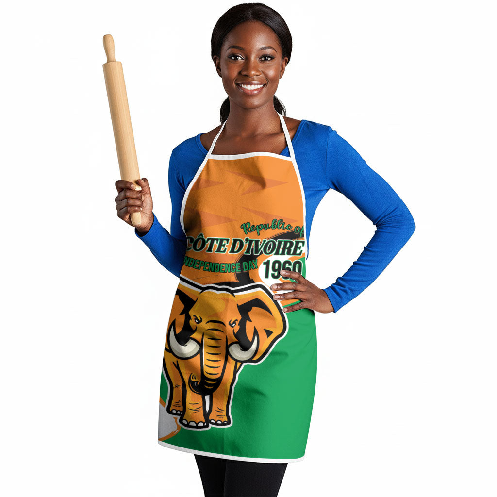 Ivory Coast August 7th 1960 Apron Happy Independence Day