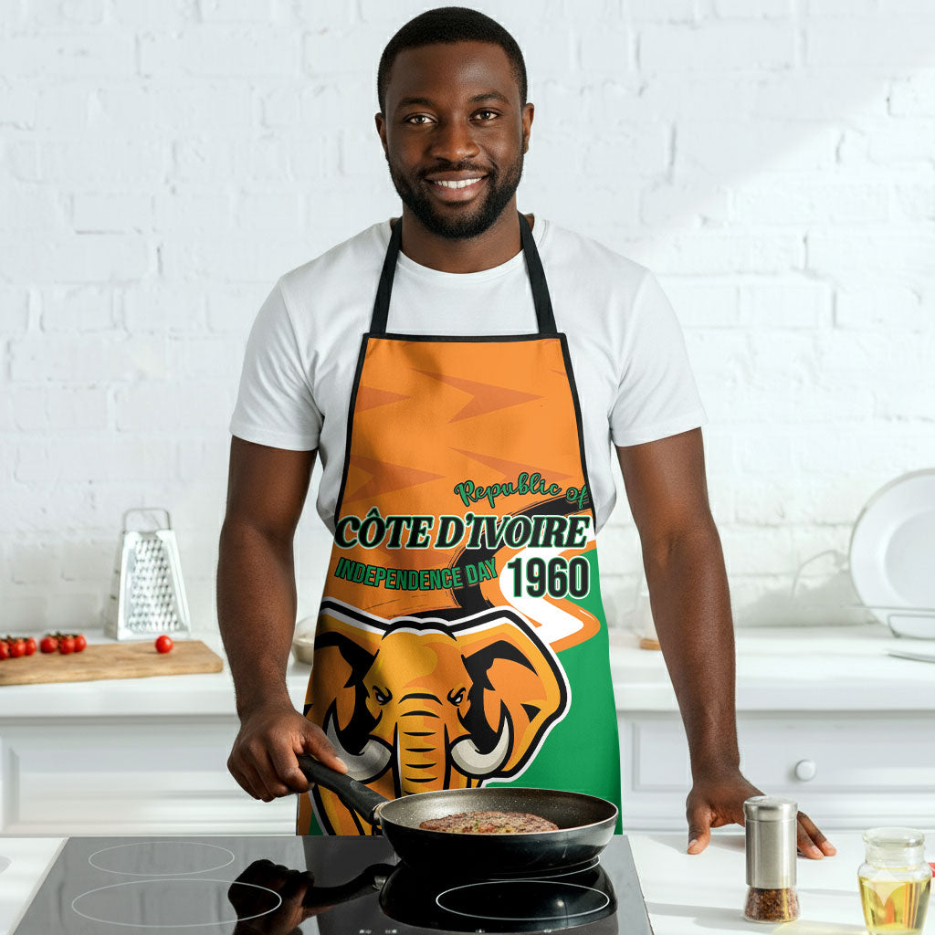 Ivory Coast August 7th 1960 Apron Happy Independence Day