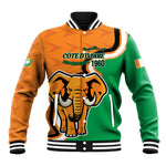 Personalised Ivory Coast August 7th 1960 Baseball Jacket Happy Independence Day