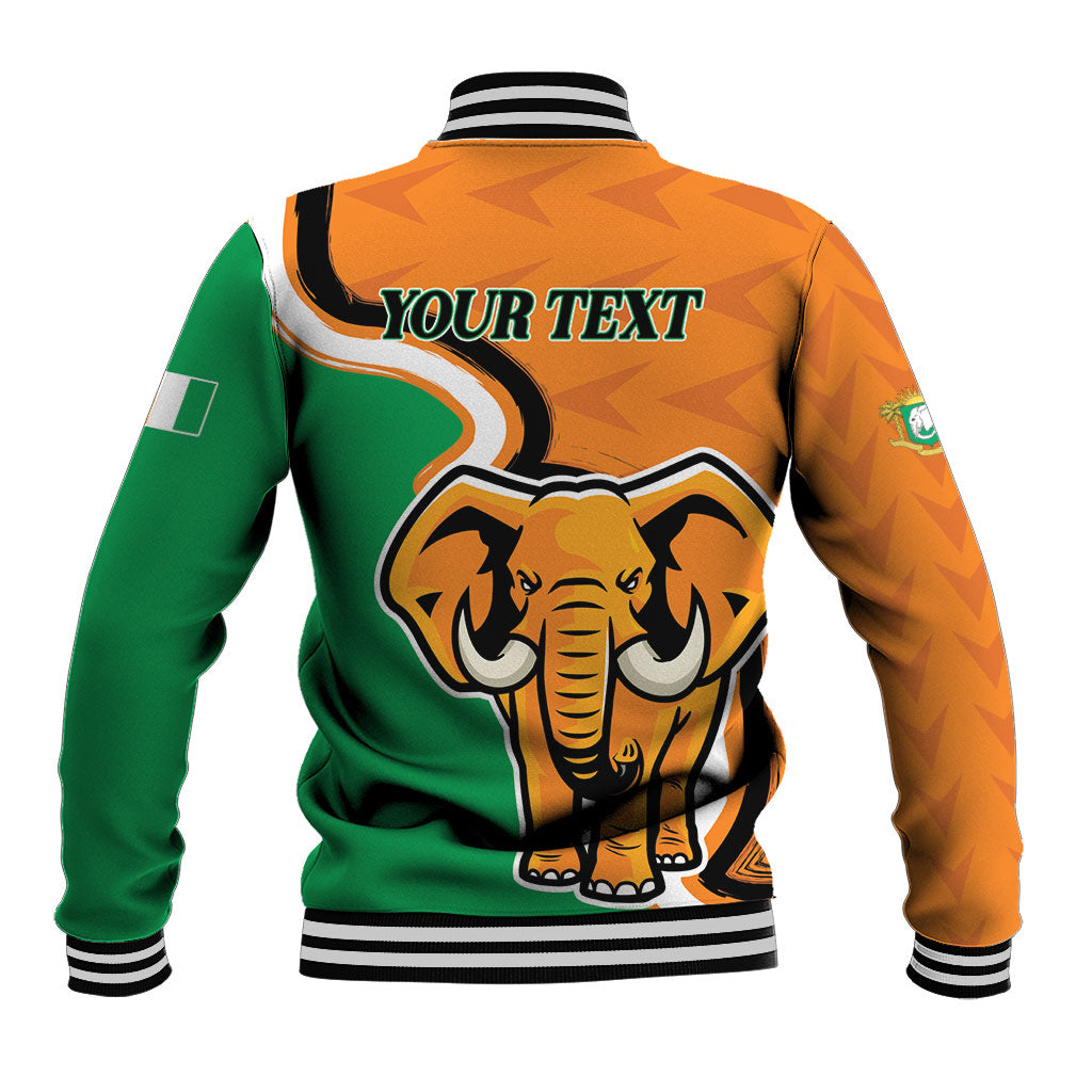 Personalised Ivory Coast August 7th 1960 Baseball Jacket Happy Independence Day