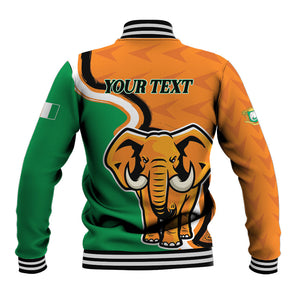 Personalised Ivory Coast August 7th 1960 Baseball Jacket Happy Independence Day