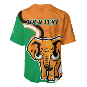 Personalised Ivory Coast August 7th 1960 Baseball Jersey Happy Independence Day