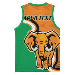 Personalised Ivory Coast August 7th 1960 Basketball Jersey Happy Independence Day