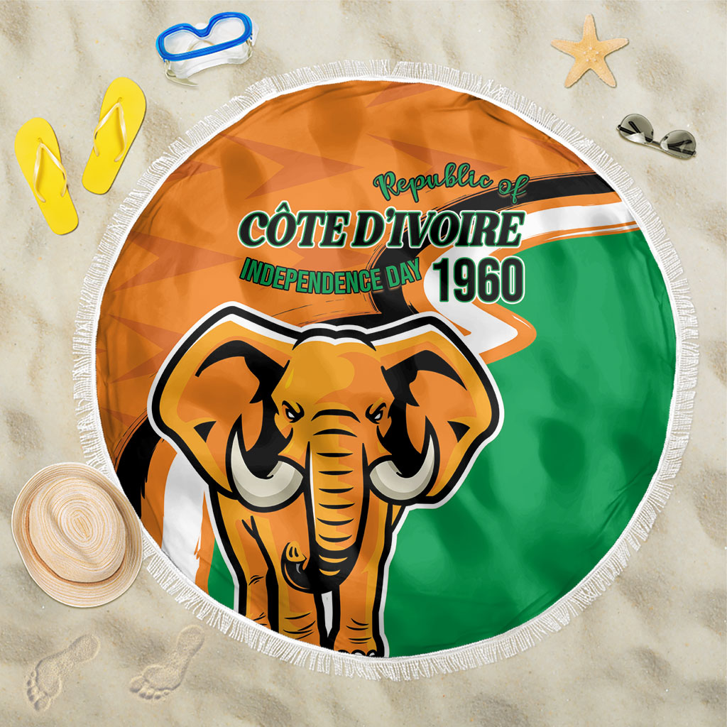 Ivory Coast August 7th 1960 Beach Blanket Happy Independence Day