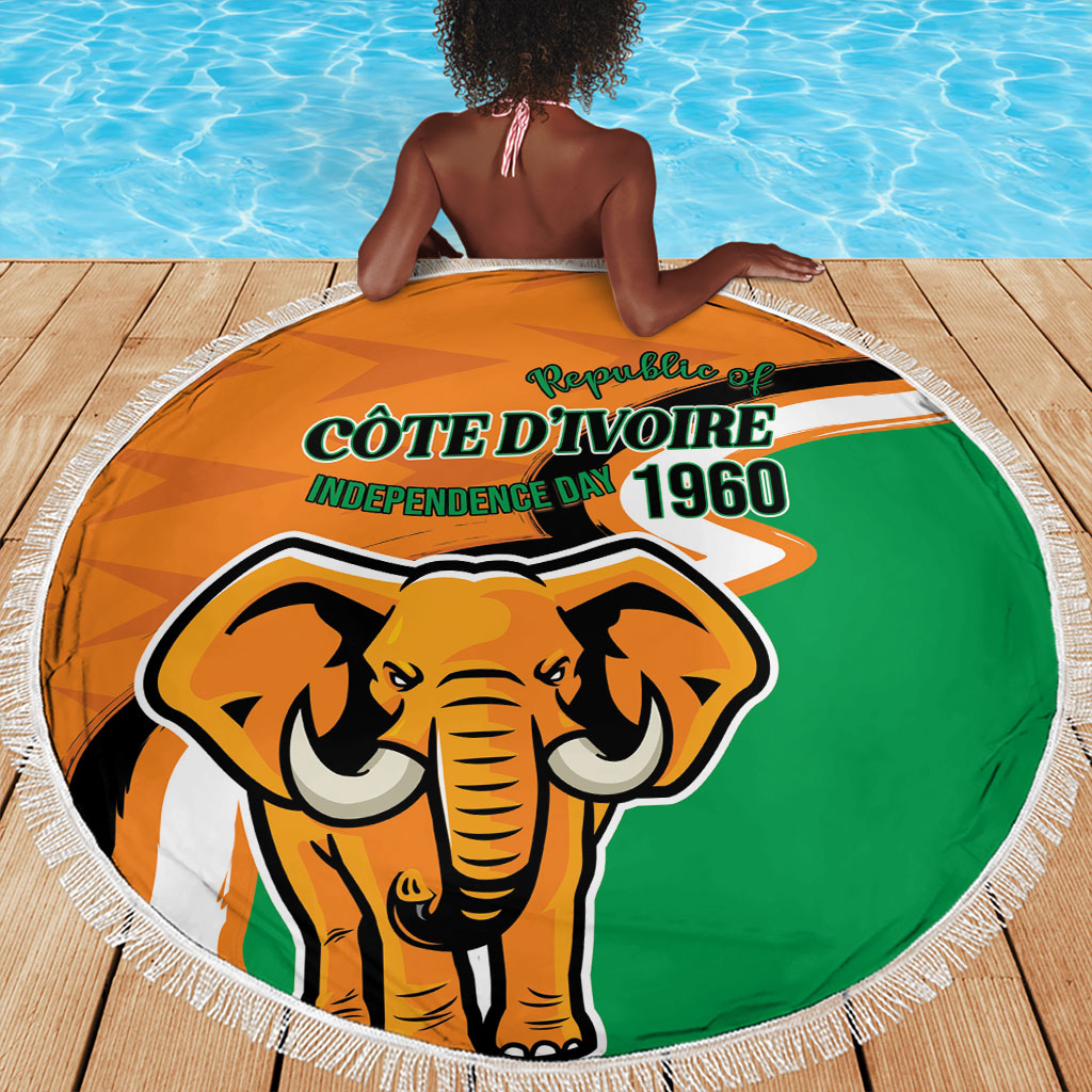 Ivory Coast August 7th 1960 Beach Blanket Happy Independence Day
