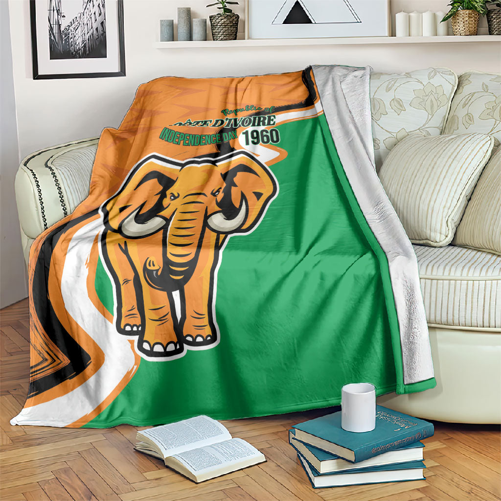 Ivory Coast August 7th 1960 Blanket Happy Independence Day