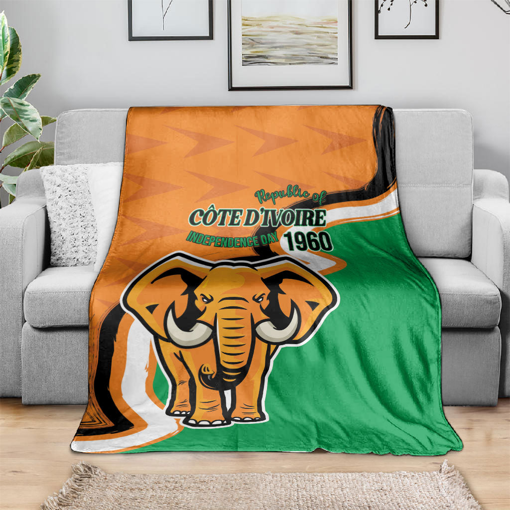 Ivory Coast August 7th 1960 Blanket Happy Independence Day