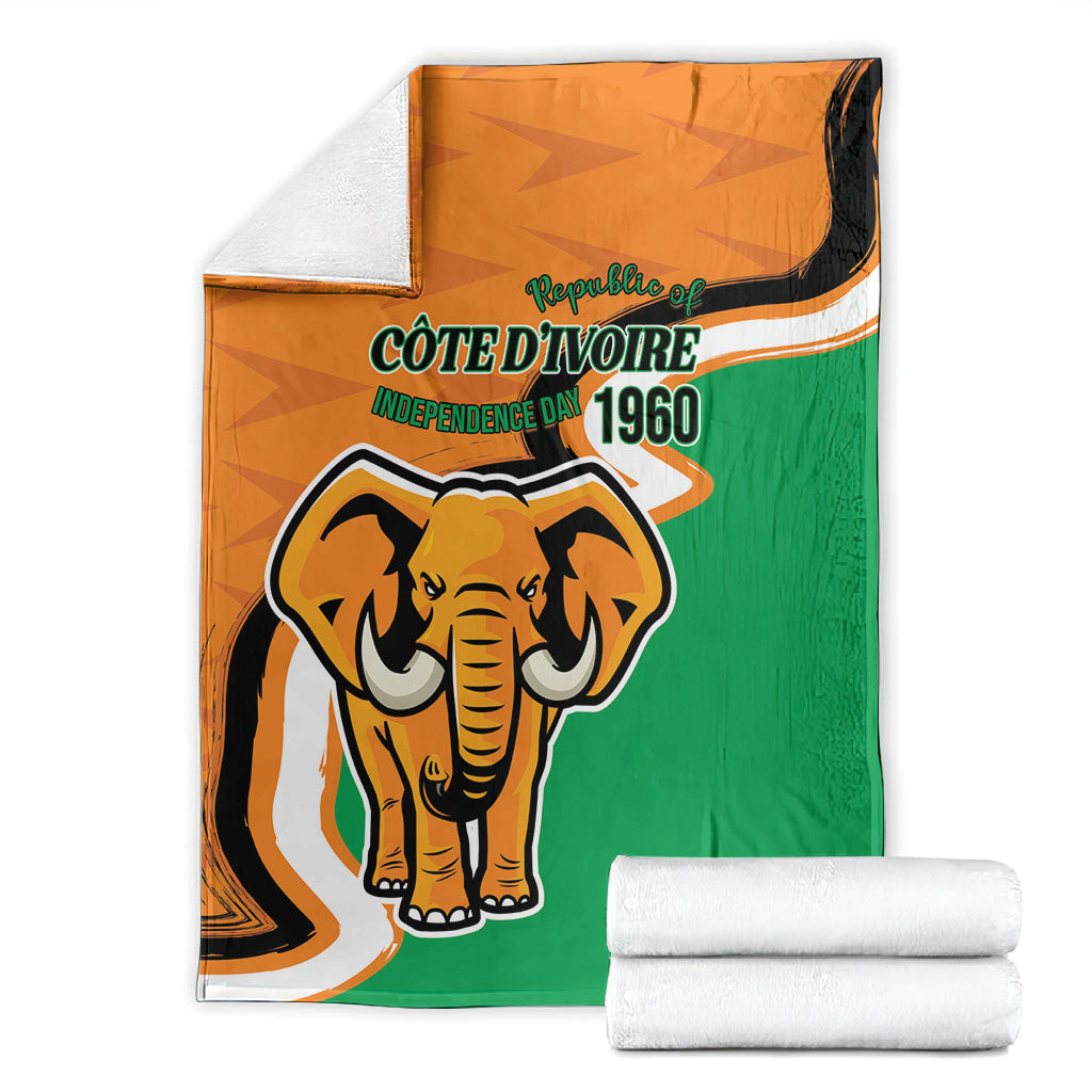 Ivory Coast August 7th 1960 Blanket Happy Independence Day