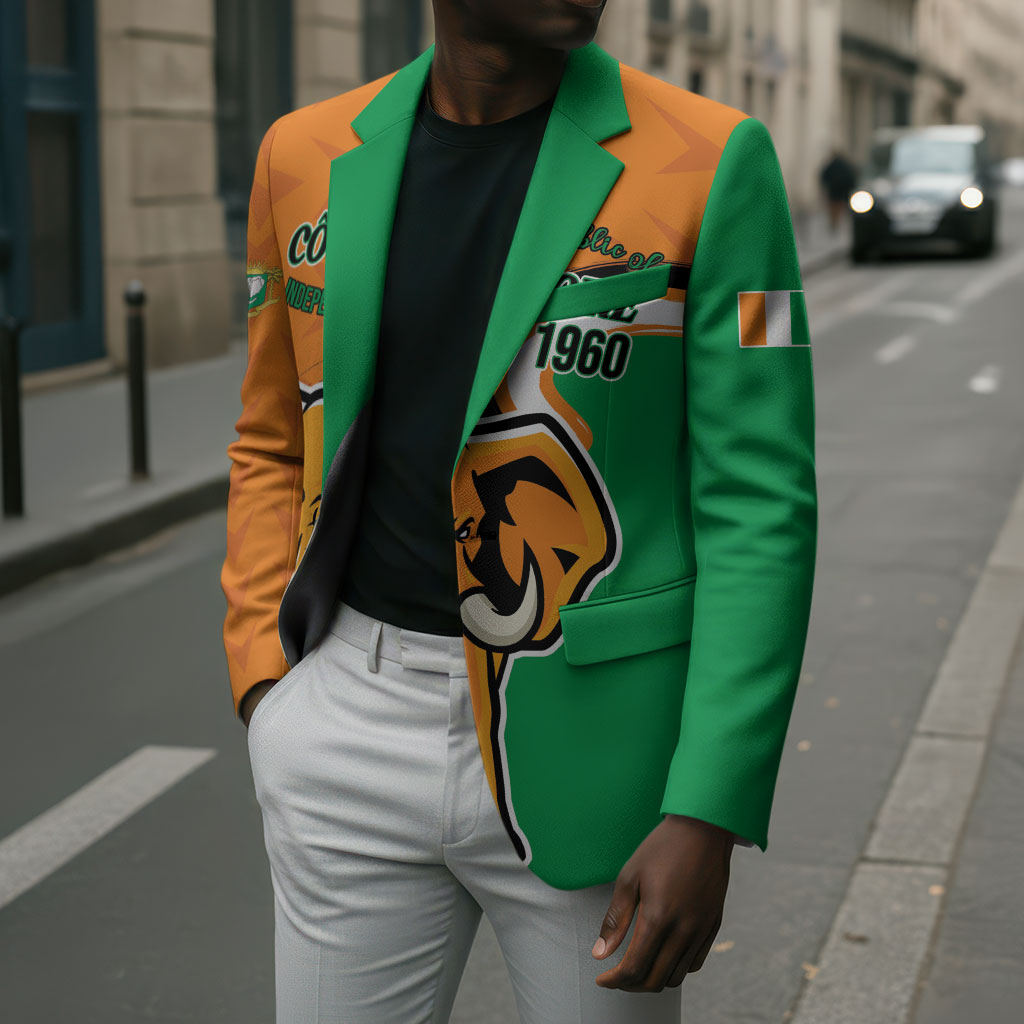 Personalised Ivory Coast August 7th 1960 Blazer Happy Independence Day