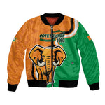 Personalised Ivory Coast August 7th 1960 Bomber Jacket Happy Independence Day