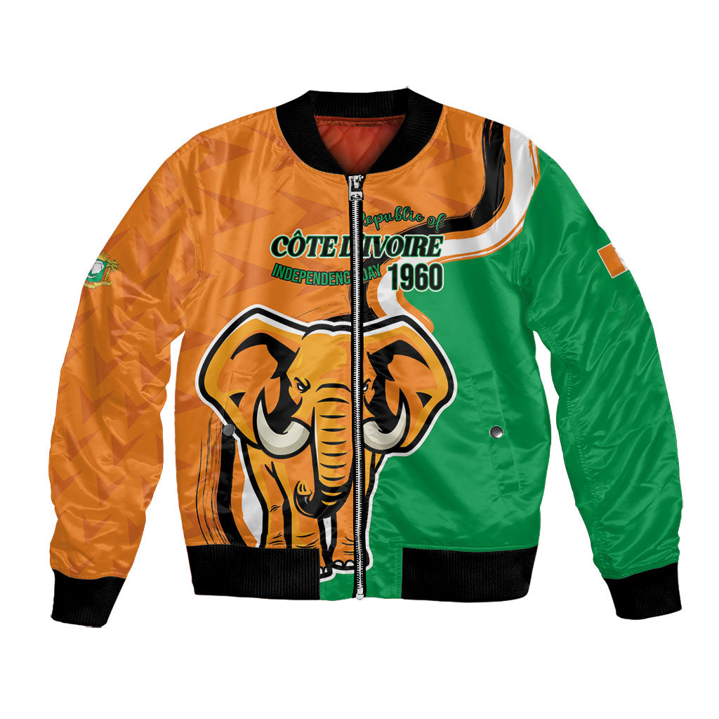 Personalised Ivory Coast August 7th 1960 Bomber Jacket Happy Independence Day