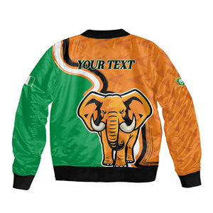 Personalised Ivory Coast August 7th 1960 Bomber Jacket Happy Independence Day