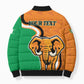 Personalised Ivory Coast August 7th 1960 Bomber Puffer Jacket Happy Independence Day