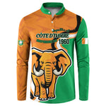 Personalised Ivory Coast August 7th 1960 Button Sweatshirt Happy Independence Day