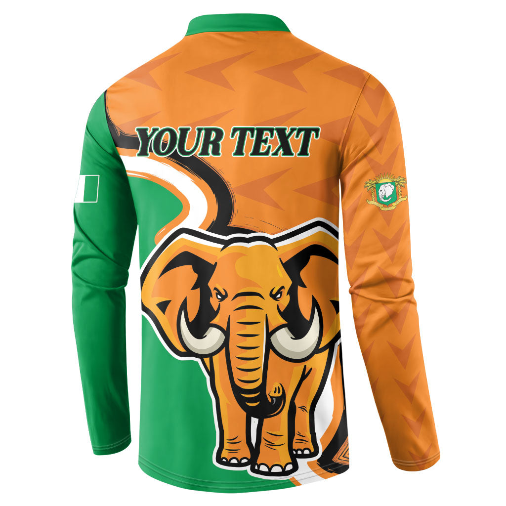 Personalised Ivory Coast August 7th 1960 Button Sweatshirt Happy Independence Day