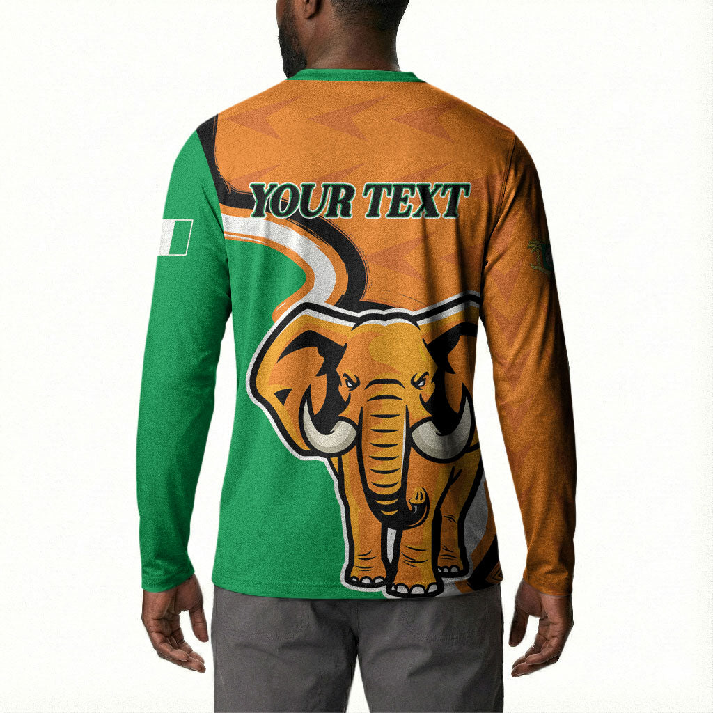 Personalised Ivory Coast August 7th 1960 Button Sweatshirt Happy Independence Day