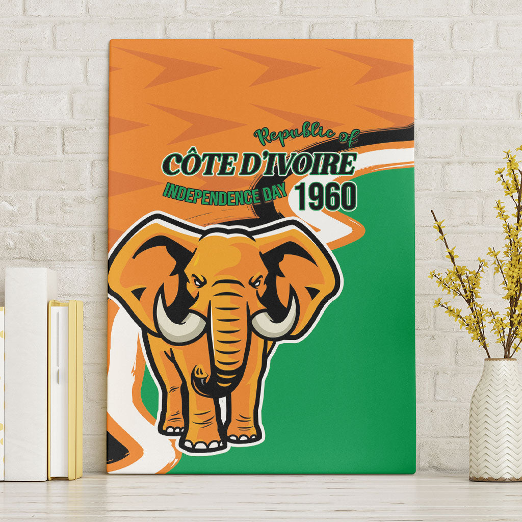 Ivory Coast August 7th 1960 Canvas Wall Art Happy Independence Day