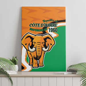 Ivory Coast August 7th 1960 Canvas Wall Art Happy Independence Day