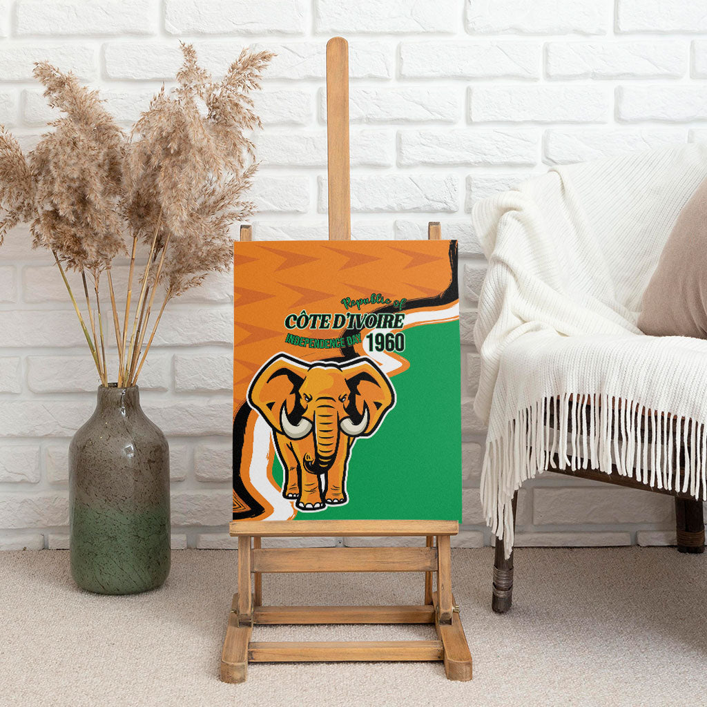 Ivory Coast August 7th 1960 Canvas Wall Art Happy Independence Day
