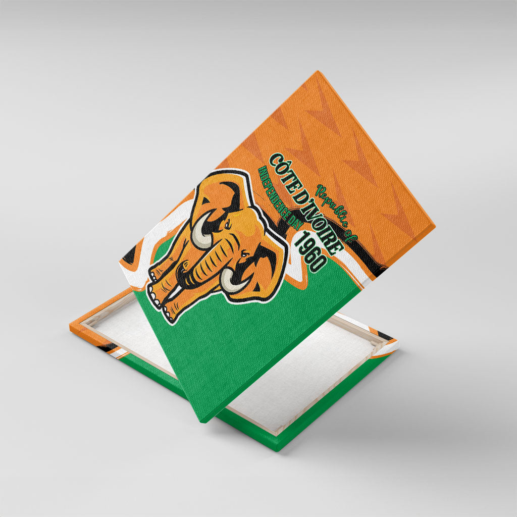 Ivory Coast August 7th 1960 Canvas Wall Art Happy Independence Day