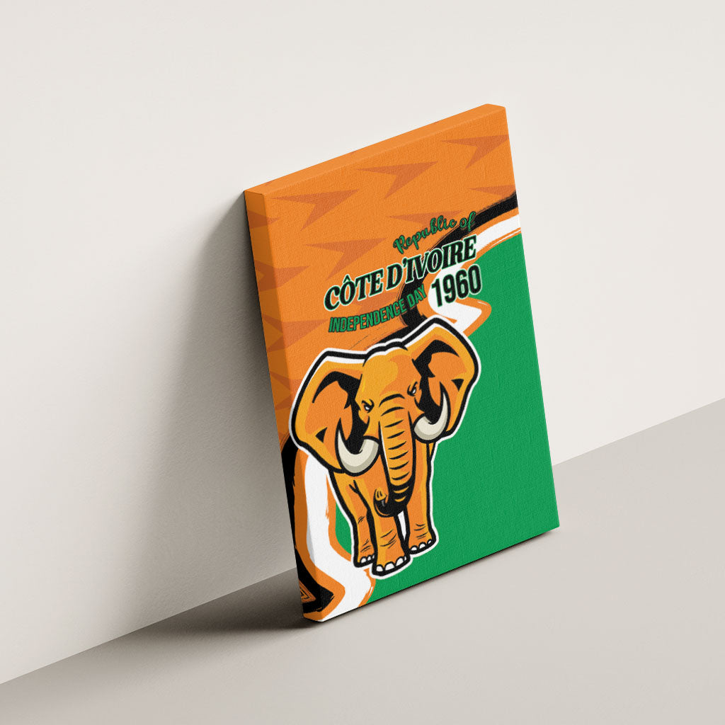 Ivory Coast August 7th 1960 Canvas Wall Art Happy Independence Day