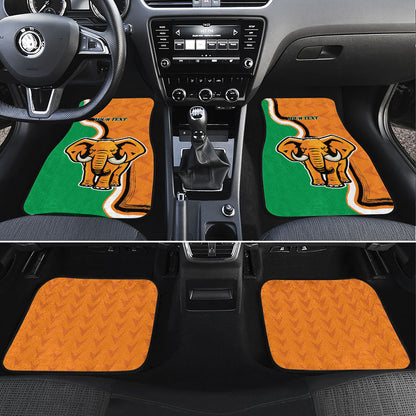 Personalised Ivory Coast August 7th 1960 Car Mats Happy Independence Day