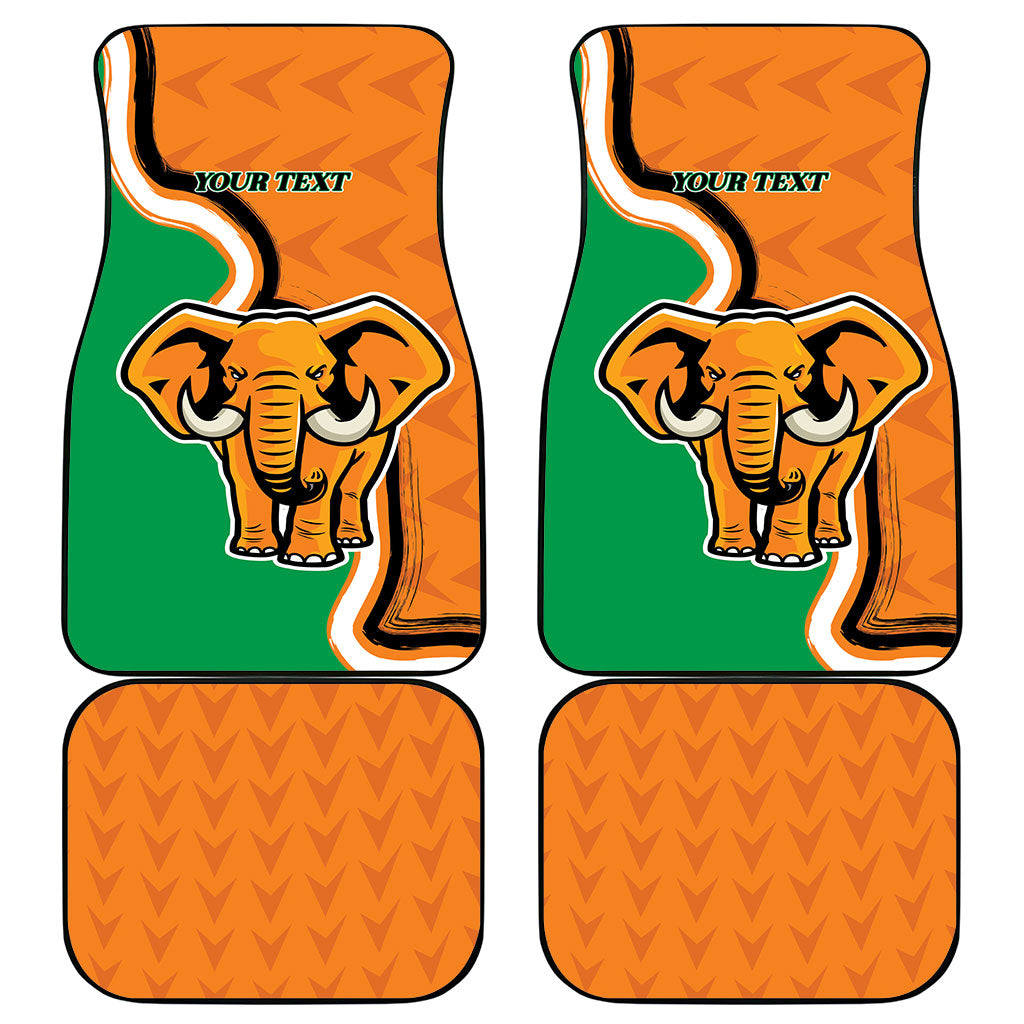 Personalised Ivory Coast August 7th 1960 Car Mats Happy Independence Day
