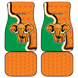 Personalised Ivory Coast August 7th 1960 Car Mats Happy Independence Day
