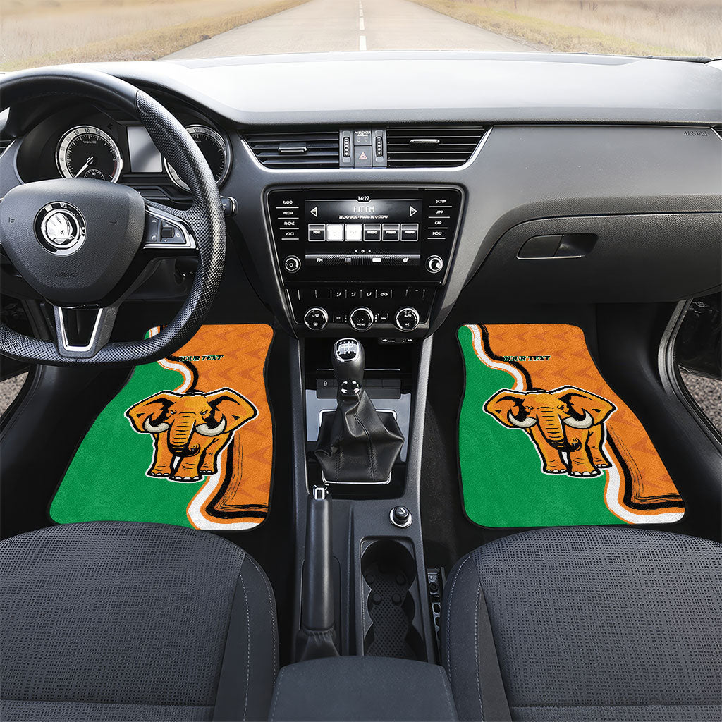 Personalised Ivory Coast August 7th 1960 Car Mats Happy Independence Day