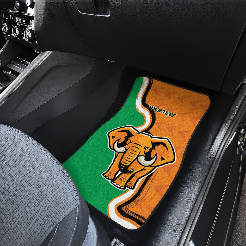 Personalised Ivory Coast August 7th 1960 Car Mats Happy Independence Day