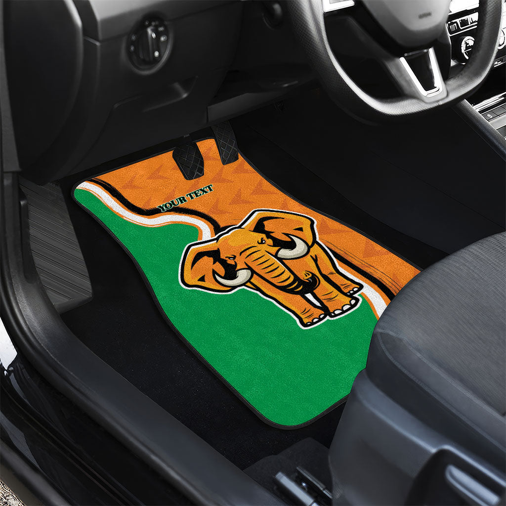 Personalised Ivory Coast August 7th 1960 Car Mats Happy Independence Day